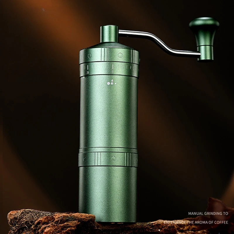 

Ручная кофемолка, регулируемые стальные заусенцы, портативная ручная мельница для кемпинга, путешествий, дома, кухни, 7-уровневая настройка помола, кафе