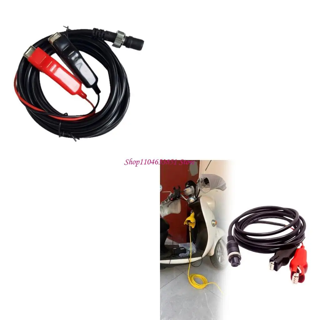 3meter 2Pin Power Extension Cable For 1000, Bull1000, 750, Bull750, 500, 500A,Electric Fishing Reel 12.3mm Clip Wire 