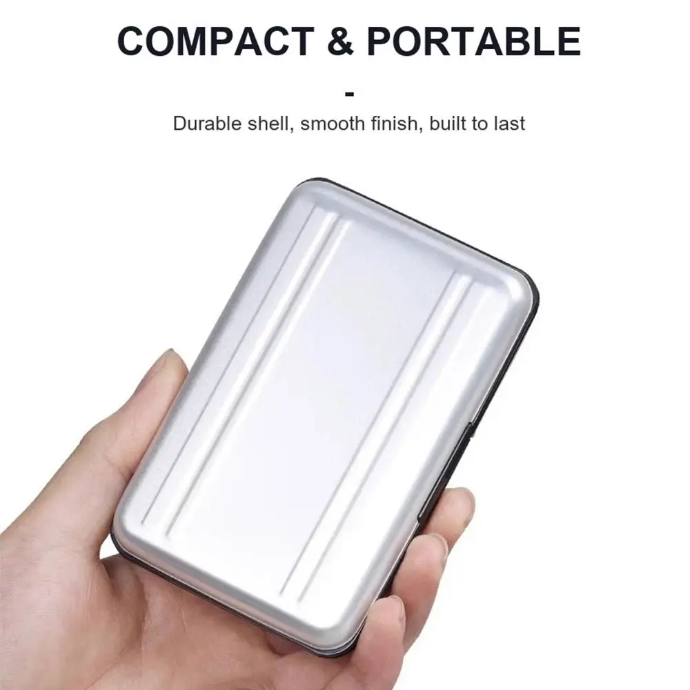 16 Slot Memory Card Case Dual Layer Black Silver Portable TF Card Case Card Organization Travel Use Micro SD Card Holder