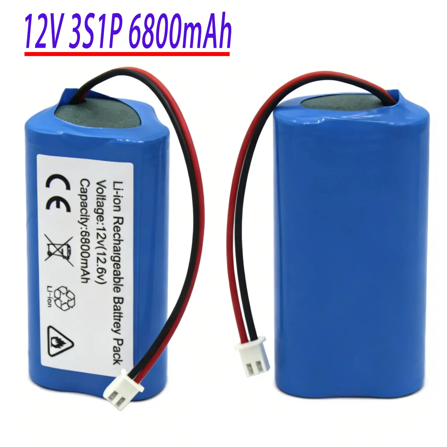 

100%New.12V.3A.18650 Paquete de batería de litio de.3S1P.6800mAh construido en BMS.Bluetooth altavoz linterna.GPS.fascia arma.