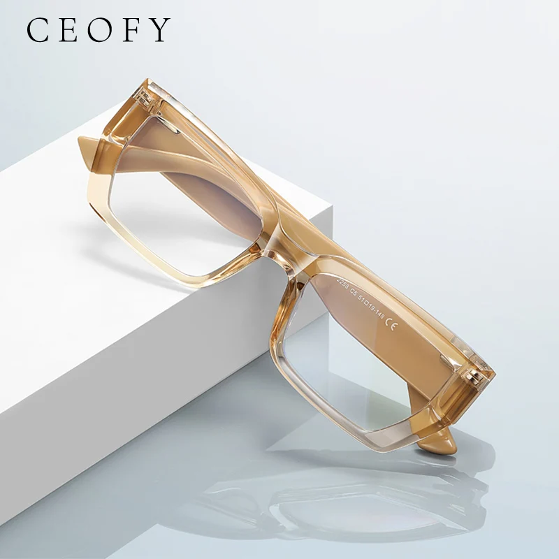 Ceofy Women Fashion Myopia Eyeglasses Frame Brand Design Optical Vintage Prescription Glasses Frame Hot Sell