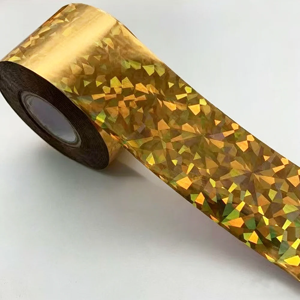 Muticolor Cracked Glass Holographic Hot Stamping Foil for Fishing Lure Lures Transfer Film Reflective DIY Multi Color Hologram