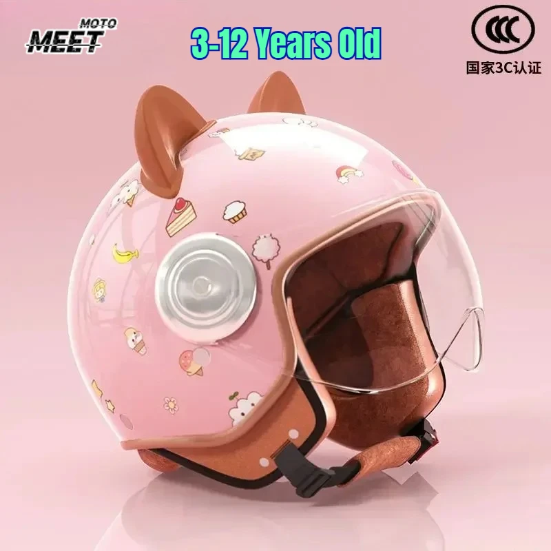 

Детские шлемы для самокатов, электромотоциклов и велосипедов, 3-12 лет, с защитой, милый мультяшный дизайн, для мотокросса