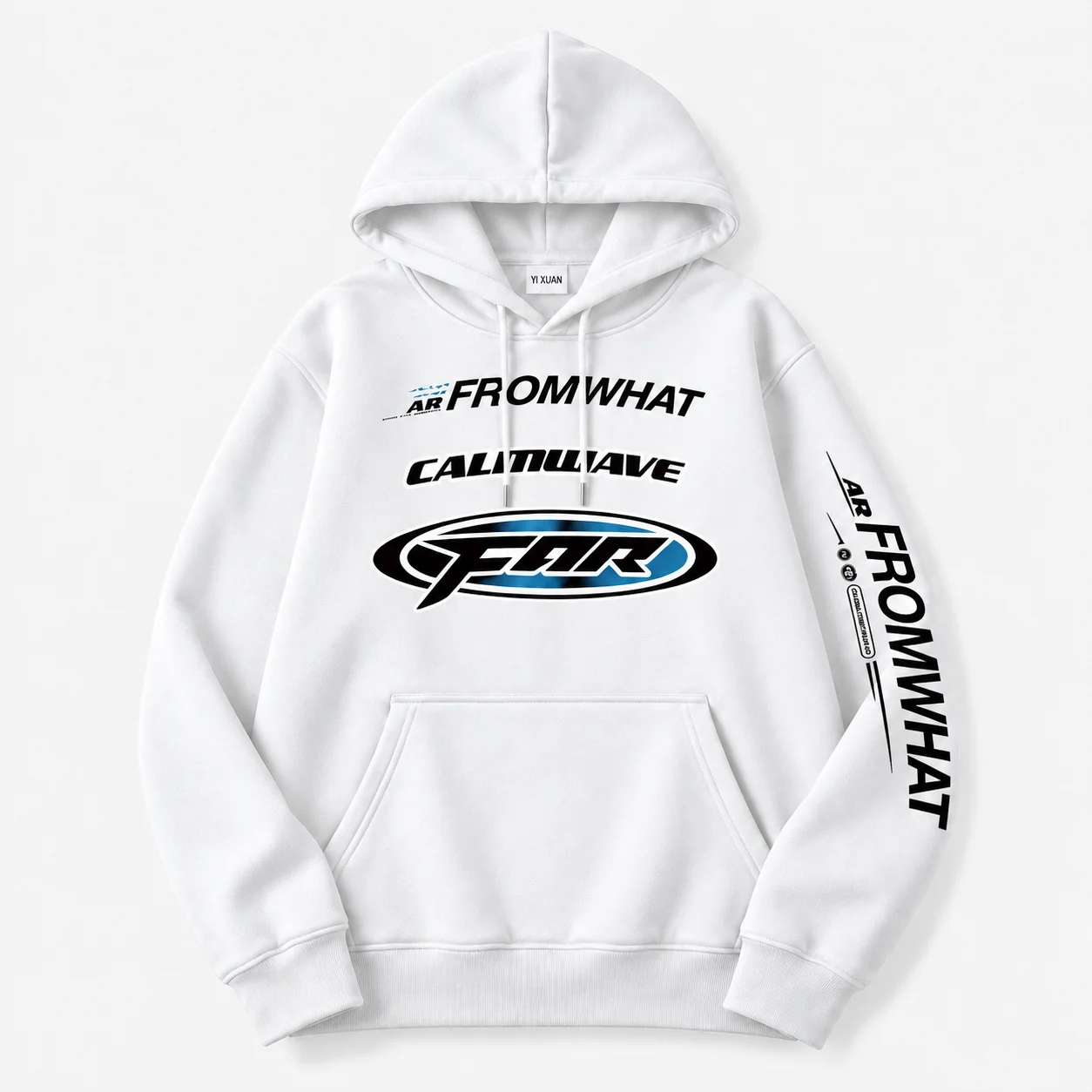 Men's Women's Oversized Hoodie From What Calmwave Far Y2K Streetwear Classic Retro Vintage Cyber Long Sleeve Sweatshirt