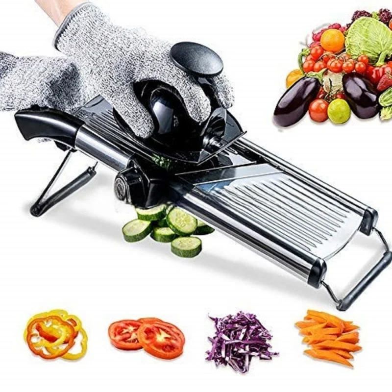 

Household Kitchen Slicer Multi-Functional Adjustable Vegetable Cutter Stainless Steel Grater Vegetable Shredder