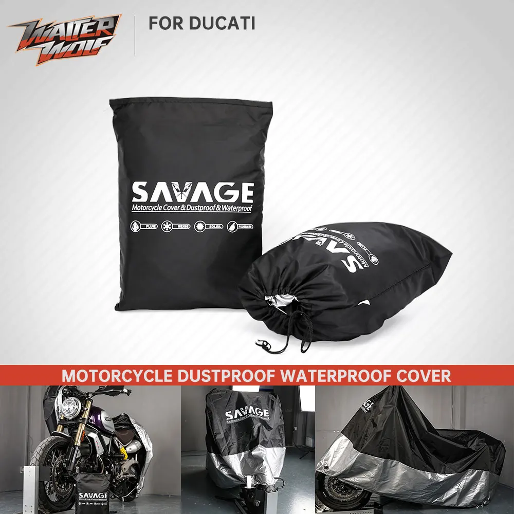 

Motorcycle Cover Protector For Ducati Scrambler Monster 1200 1100 800/803 796 821 Classic Enduro Motard Cafe Racer XL Rain Cover