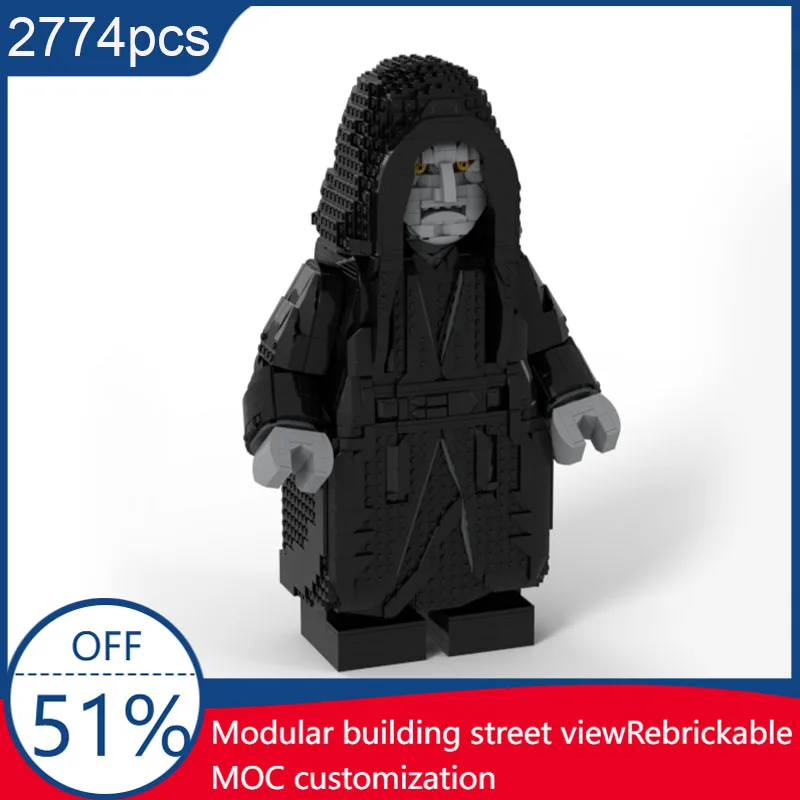 

НОВЫЙ 2774 шт. Император Палпатин Мегафигурка Бюст Космическая война Серия MOC Скайуокер Боевая модель Пользовательская архитектура DIY Игрушки Подарки