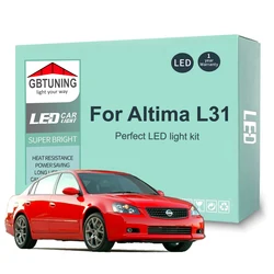 14Pcs LED Interior Light Bulb Kit For Nissan Altima L31 2002 2003 2004 2005 2006 Cars Accessories Canbus Dome Trunk Indoor Lamp
