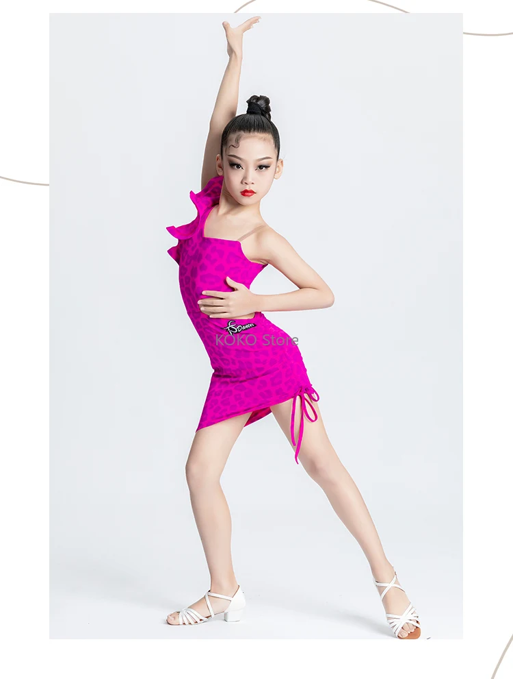 Vestido de baile latino para niña, traje de competición profesional con variedad de diamantes, traje de escenario personalizado de alta gama para adultos y niños, disfraz de Tango