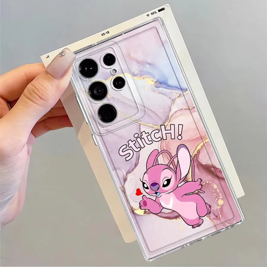 Disney Stitch Cute Phone Case for Samsung Galaxy S23 Ultra S21 S25 Edge S20 Plus S24 S22 FE Note 20 Ultra 10 Soft Cover - náhled 4