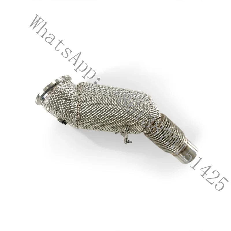 High flow downpipe 330i 325i G20 2.0T B48 2019-2024 SS304 exhaust downpipe OEM exhaust pipe heat shield