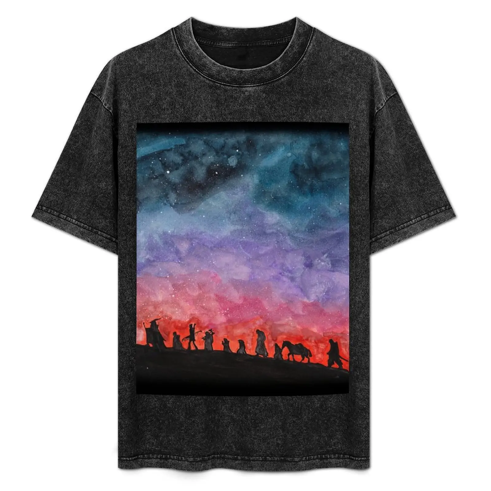 

The Road Goes Ever Onward T-Shirt Work Daily Short Sleeve Top