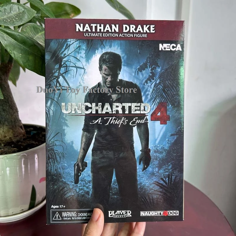

Фигурка NECA Uncharted 4, конец вора, NATHAN DRAKE, экшн-фигурка, модель игрушки, шарнир, подвижная книжная полка, орнамент