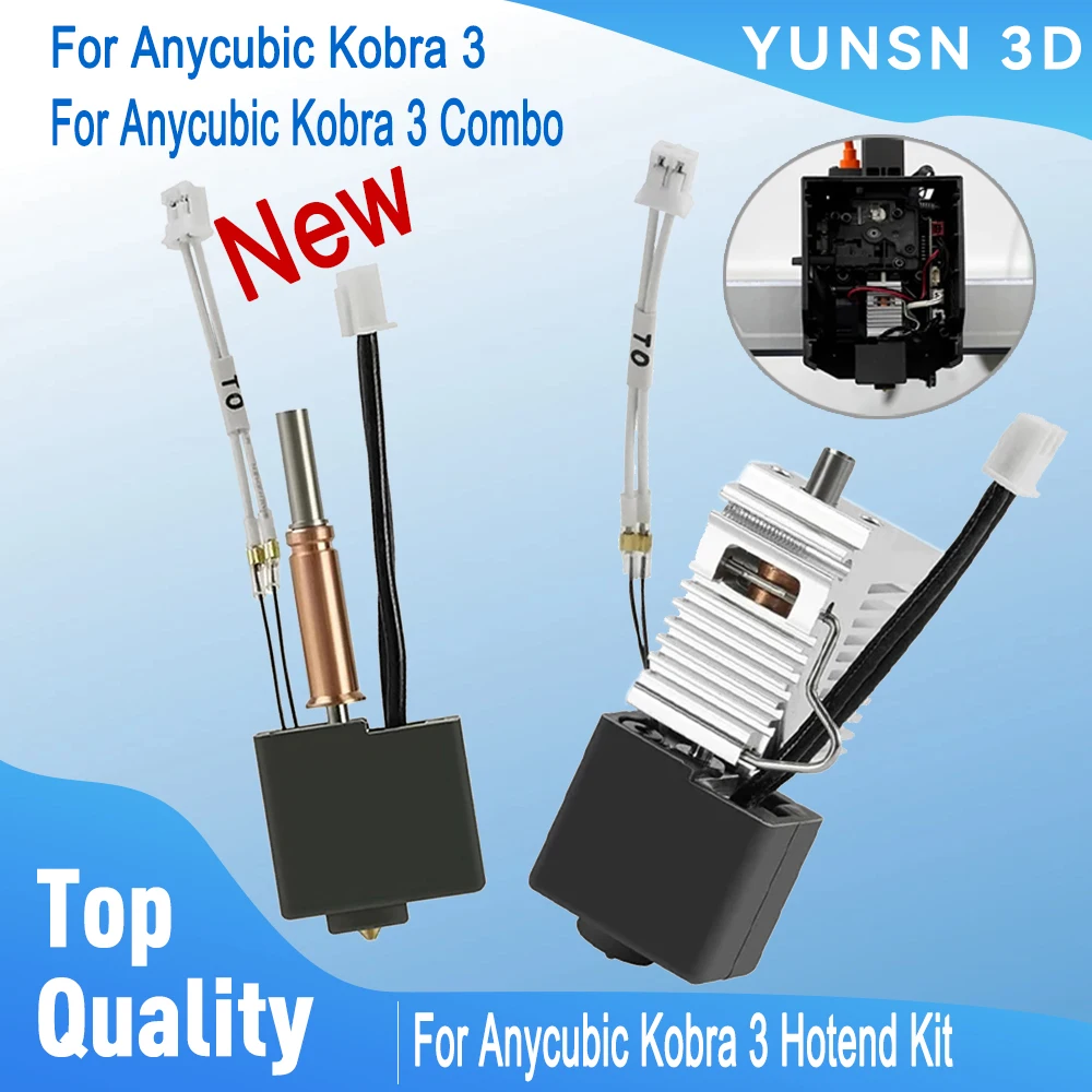 

Для Anycubic Kobra 3 Combo Hotend сопло термистор нагревательная трубка 24 В 50 Вт блок нагревателя для Anycubic Kobra3 запасные части аксессуары