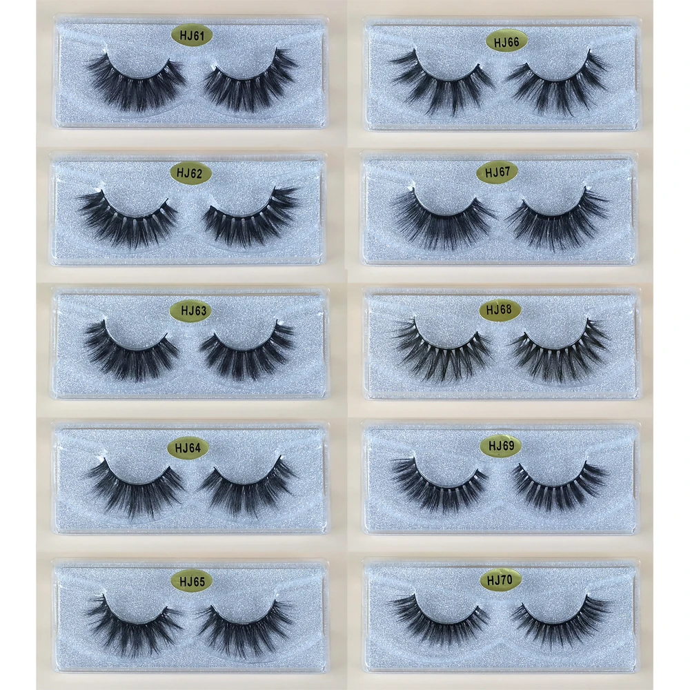 Wholesale Eyelashes 10/30/50/100 Pairs 3d Mink Lashes Bulk Natural Mink Eyelashes Wholesale False Eyelashes Makeup False Lashes