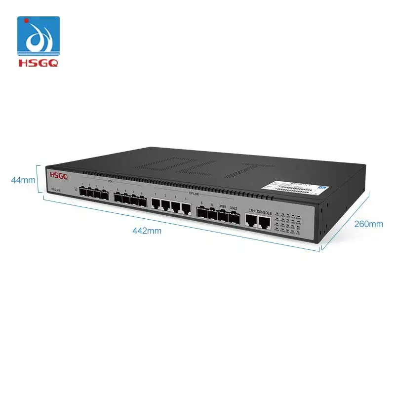 HSGQ GPON OLT 8 PON Port HSGQ-G04 GPON OLT with 1:128 splitting ratio 8 port GPON OLT