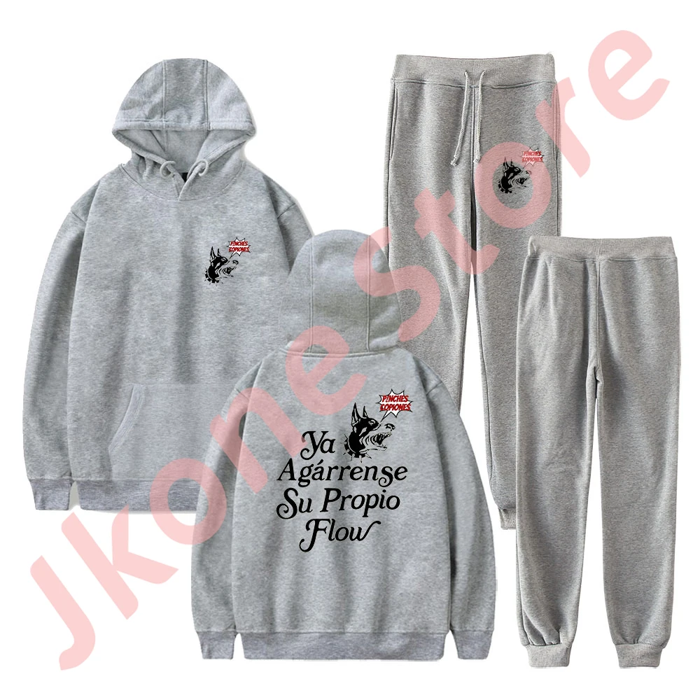 Peso Pluma Exodo Album Tour Merch Bluzy Jogger Spodnie Zestaw Cosplay Kobiety Mężczyźni Moda HipHop Streetwear Bluzy