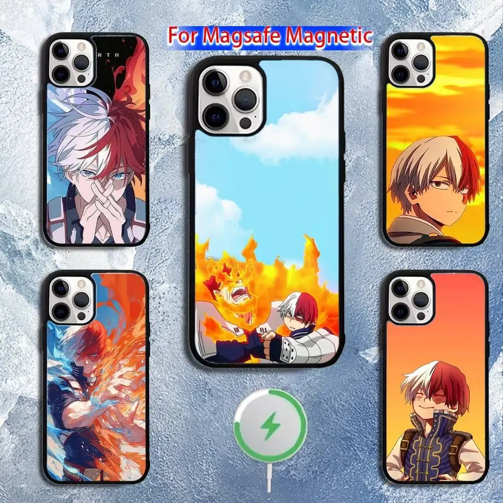 

My Hero Academia Shotodoroki Phone Case For iPhone 16,15,14,13,12,11,Pro,Max,Plus,Mini,Magsafe,Magnetic Wireless Charging Case