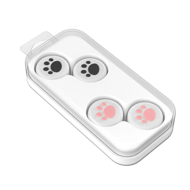 닌텐도 스위치/Oled/라이트 컨트롤러용 소프트 엄지 스틱 그립 캡 보호 커버, 스위치 액세서리용 귀여운 고양이 발톱 케이스