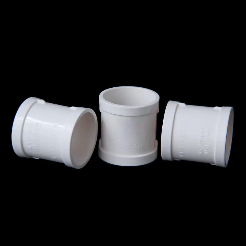 Picture 6: 1~10pcs White PVC Stepless Drain Pipe Straight Repair Joint Pipe Quick Repair Joint Drain Pipe Adapter 50/75/110/160/200mm