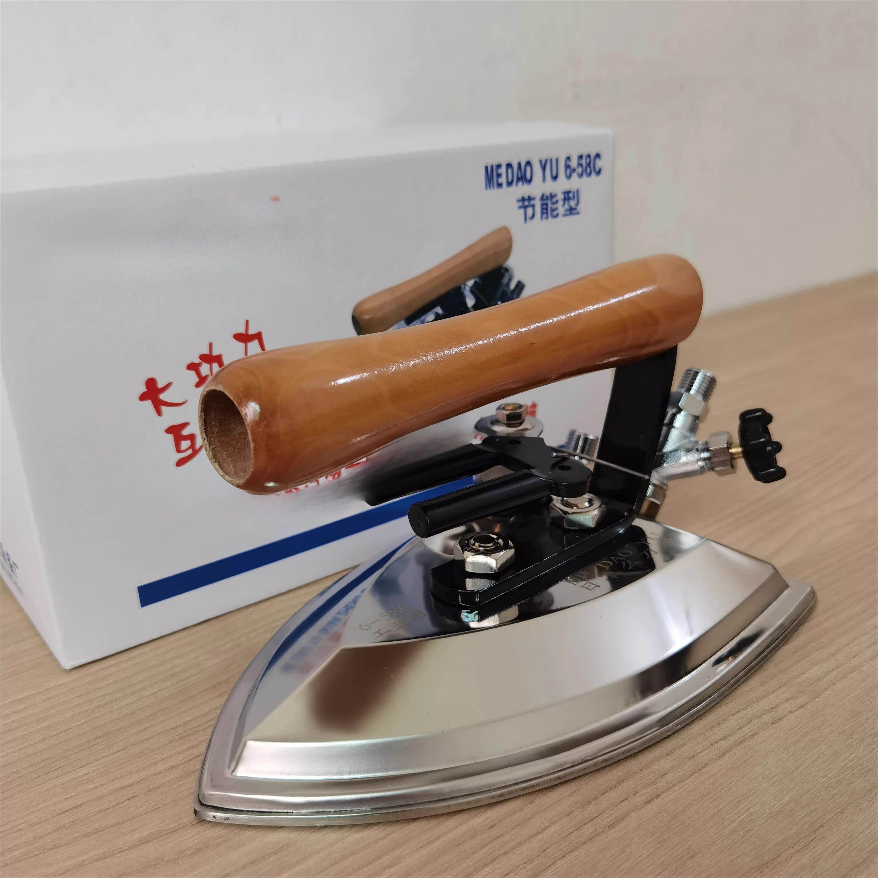 Stainless steel energy-saving steam iron Industrial full steam iron Dry cleaner Clothing factory Boiler special