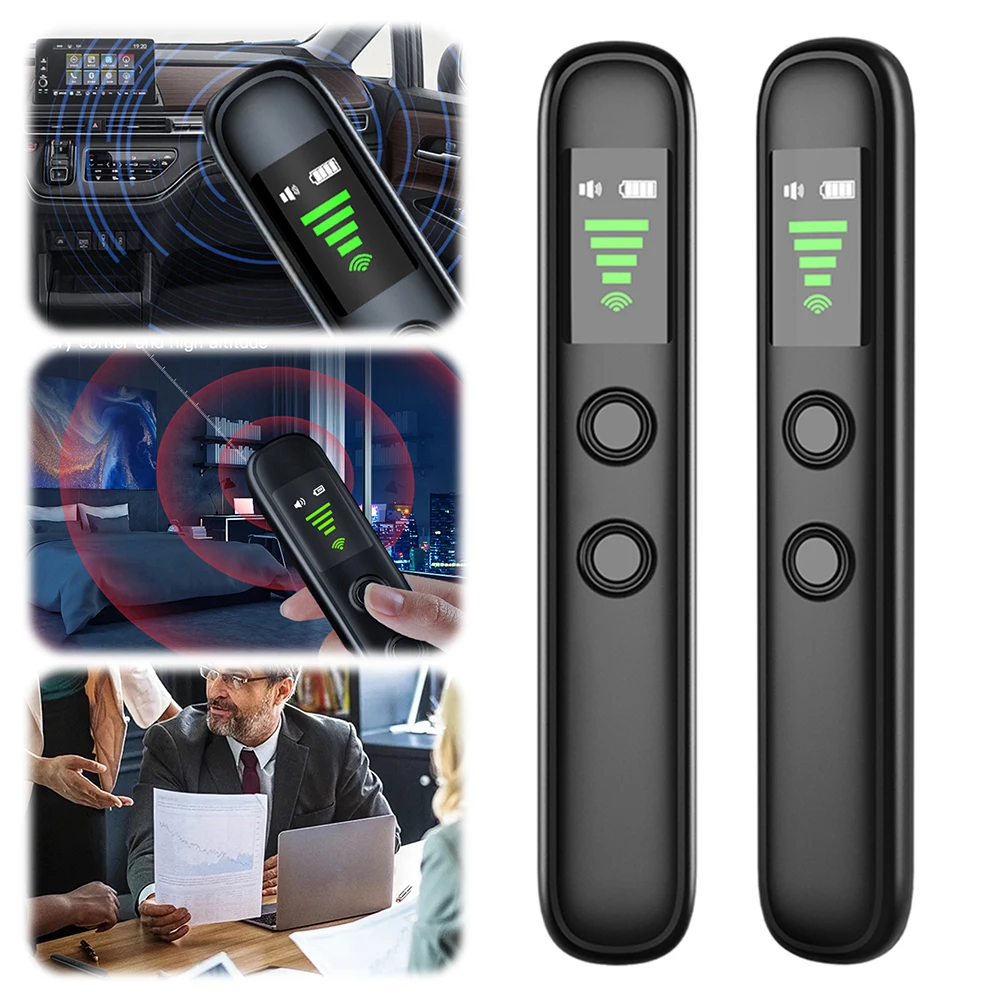 Detektor Pelacak GPS 4 Tingkat Sensitivitas Detektor Sinyal Nirkabel Pencari Perangkat Mendengarkan Multifungsi untuk Kamar Mandi Rumah