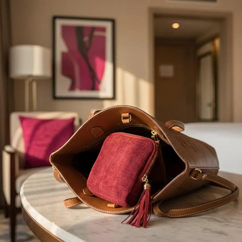 Jewelry Storage Bag With Tassel Pendant Multi Layer Lining Ring Necklace Packaging Large Capacity Travel Bracelet Storage Pouch