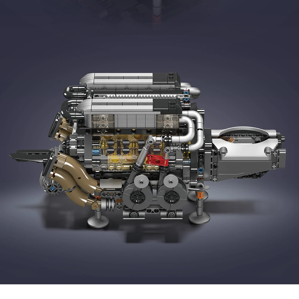 

Набор для сборки модели двигателя BGT W16 Mould King 10131, 952 детали, конструктор, DIY игрушки, подарок на Рождество