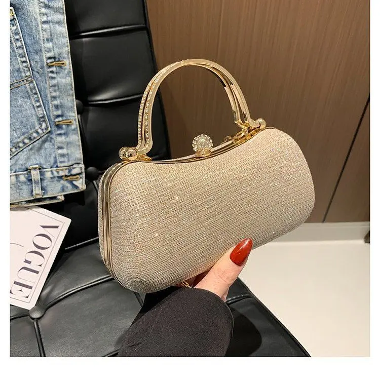 

Chain Evening Bag Dinner Shoulder Bag for Women Handbag - Fashion Crossbody Bags Vintage Underarm Bag Satchel