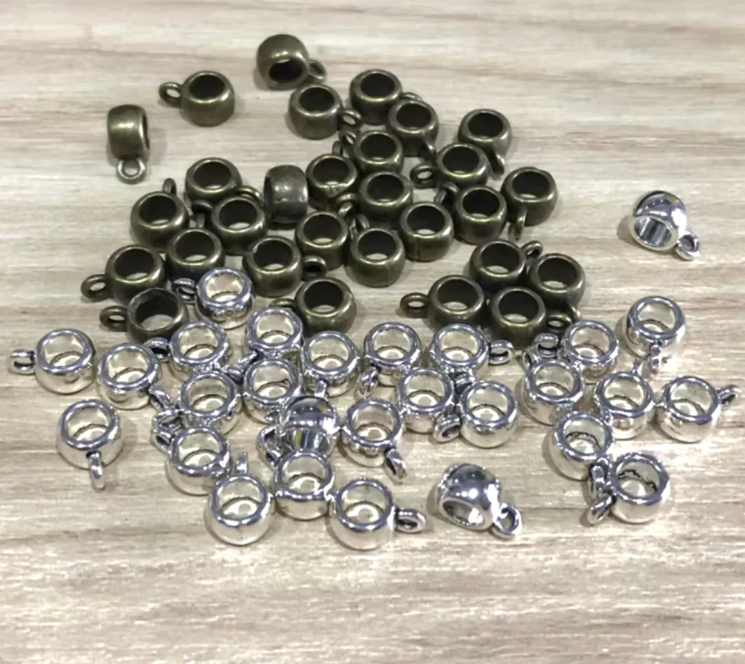 

50pcs 4*648mm Alloy metal simple beads connector for jewelry making HW2941
