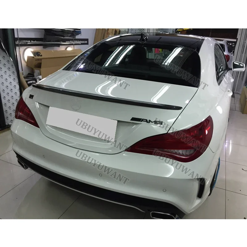 Für CLA Spoiler CLA45 W117 C117 ABS Heckklappen-Spoiler Flügel Cla 200 250 260 2014 2015 2016 – Detail 5
