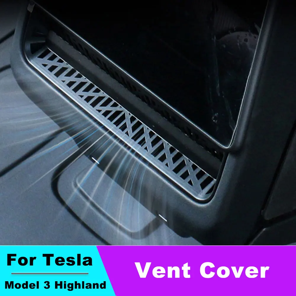 

For New Model3 Highland 2024 Rear Air Conditioning Vent Protective Cover Rear Air Outlet USB Cover