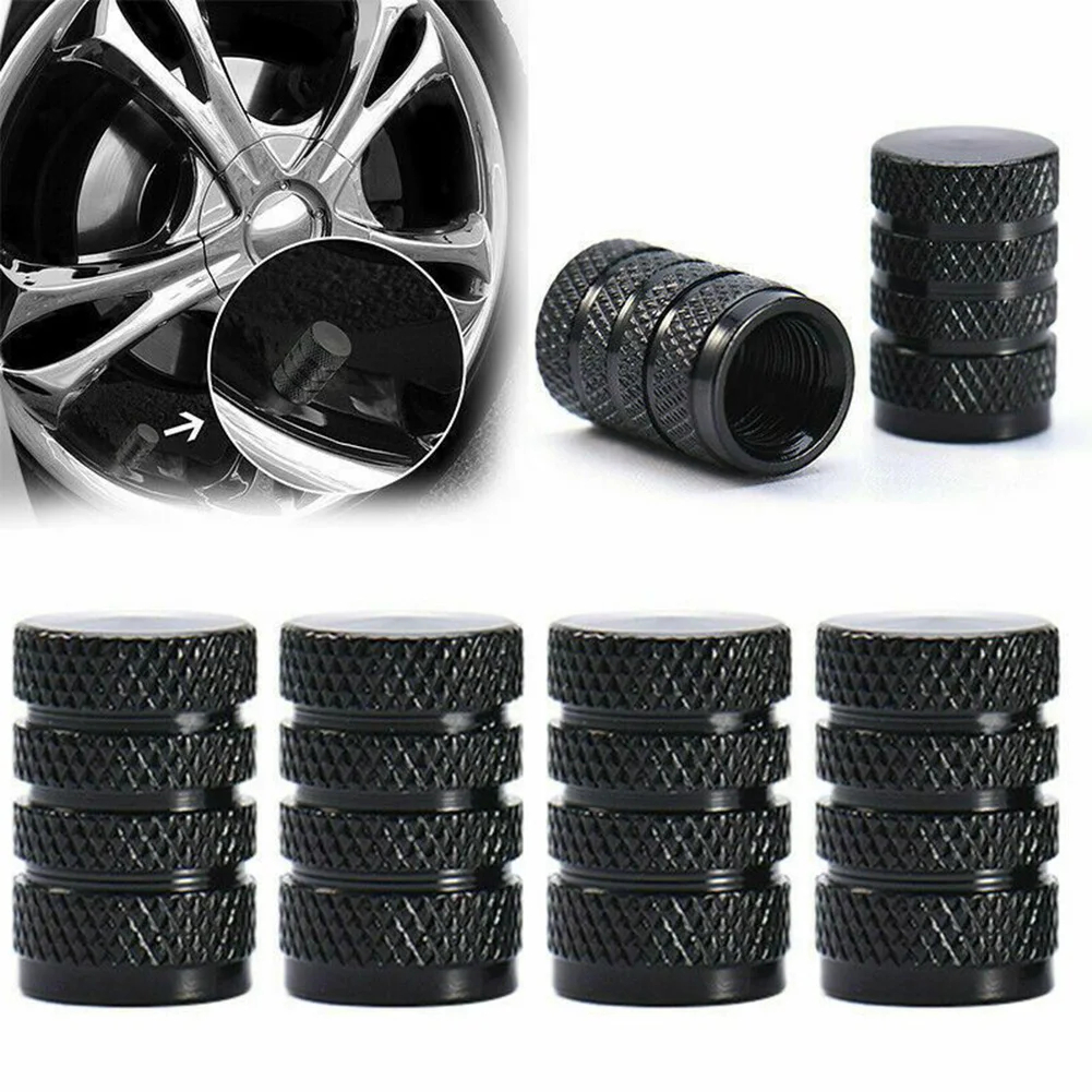 4pcs/set Car Wheel Tyre Valve Accessories Aluminium 2022 Hot Sale Practical 4 Valve Cap Tyre Air Dust Covers Auto