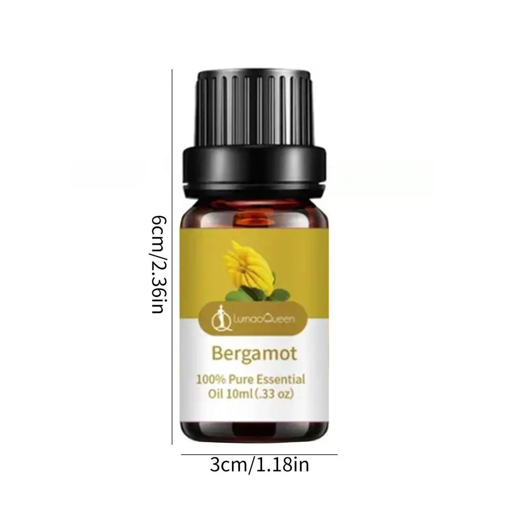 Huile essentielle biologique d'aromathérapie, huiles essentielles de bergamote, bois de santal, citr