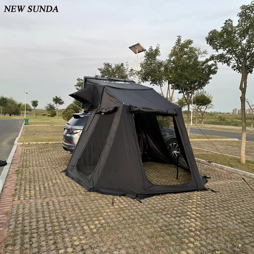 

Overland Camping Accessories Car Roof Top Tent With Annex Carpa Techo Automovile 4person Large Outdoor Waterproof Wholesale Tent