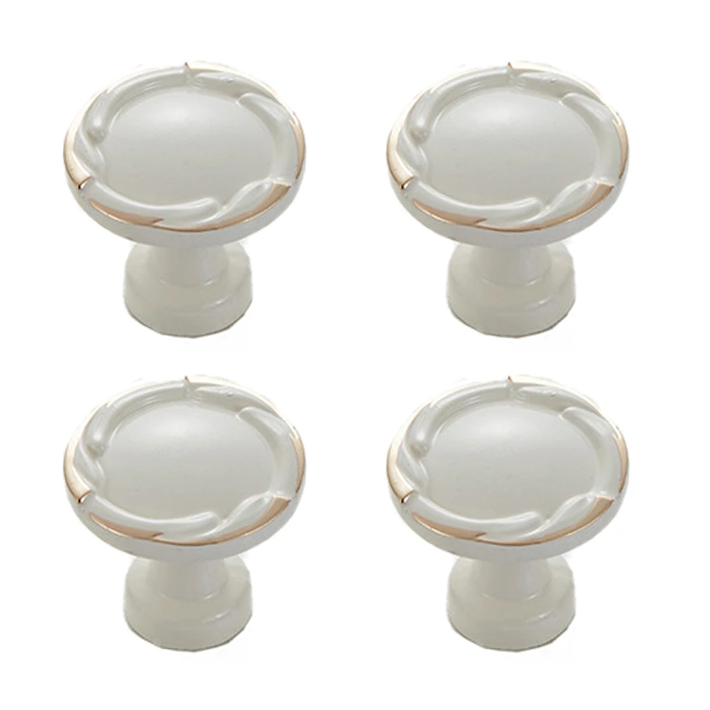 

4 Pcs Round Twist Handle Drawer Knob Sliding Door Knobs Handles for Furniture Kitchen Cabinets Wardrobe Pull Handle Modern