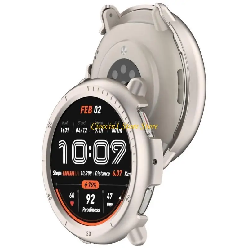 A3PC Comfort Wear Half Wrap Cover Smartwatch Shell Hollowed Design for Active 2 A2437