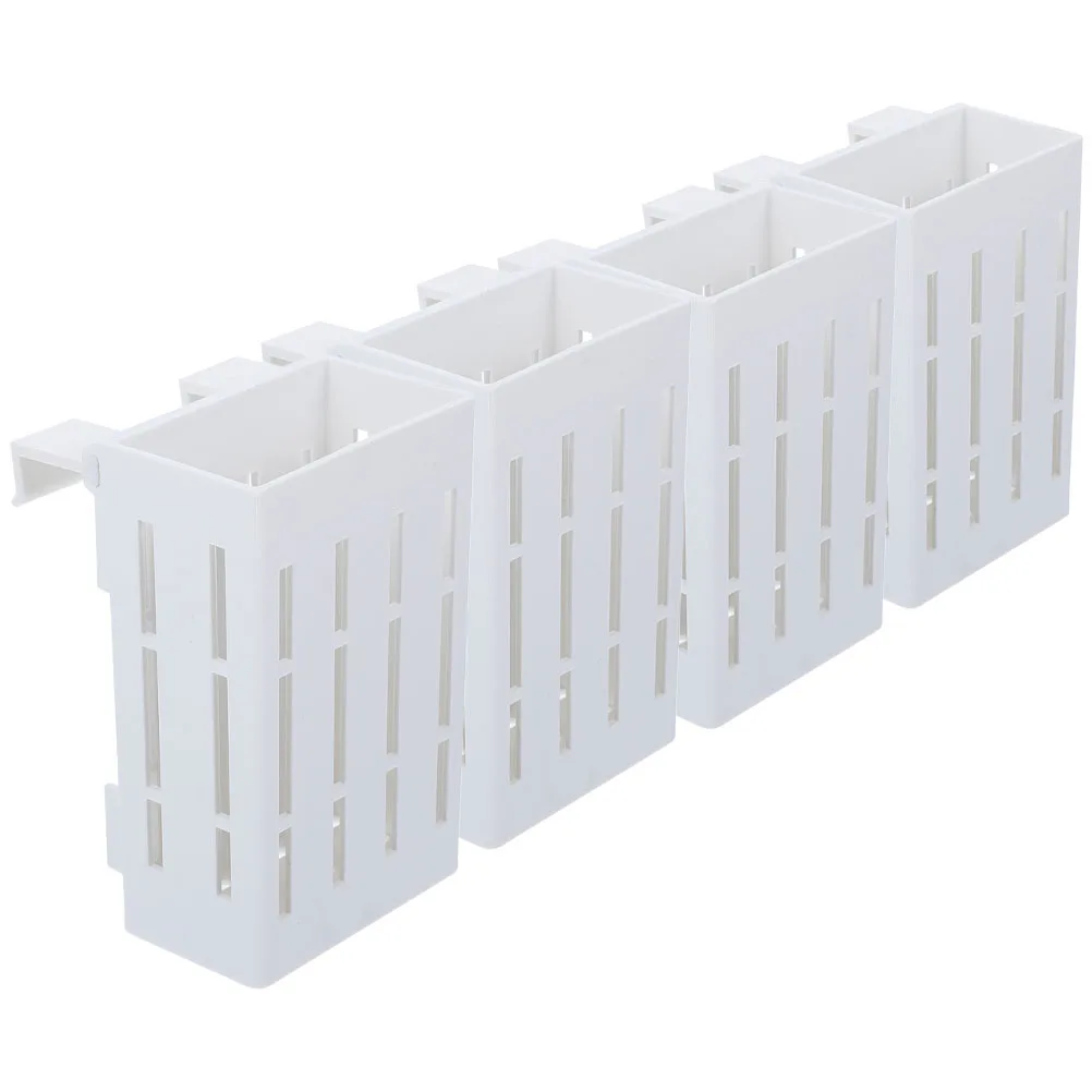 

Aquarium Planter Set of 4 Hanging Aquatic Plant Holders Plastic Baskets for Fish Tank Water Garden Plant Decoration