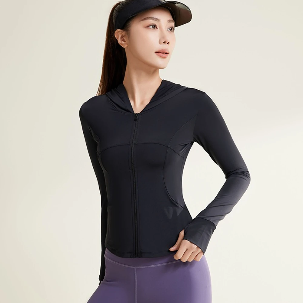 New UPF 50+ Sun Protection Cardigan Breathable Lightweight Women's Jacket UV-Protective Sunwear Cooling Hooded Top for Women
