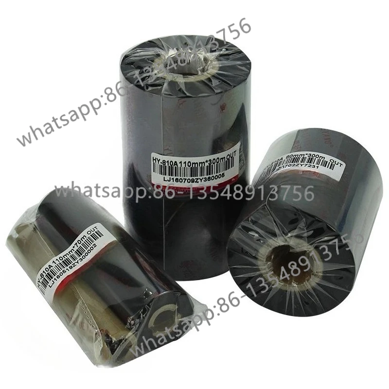 

110x300 barcode ribbon label coated paper suitable for ribbon roll label barcode printer