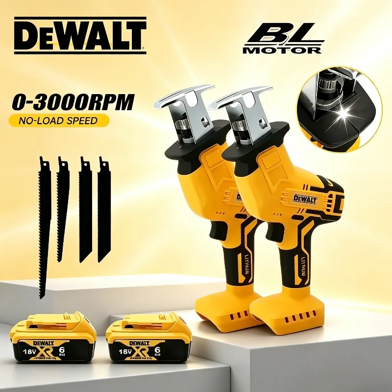 Dewalt 2800RPM Brushless Electric Reciprocating Saw, Multifunctional Metal Wood Pipe Cutting Saw Power ToolFor Dewalt battery.