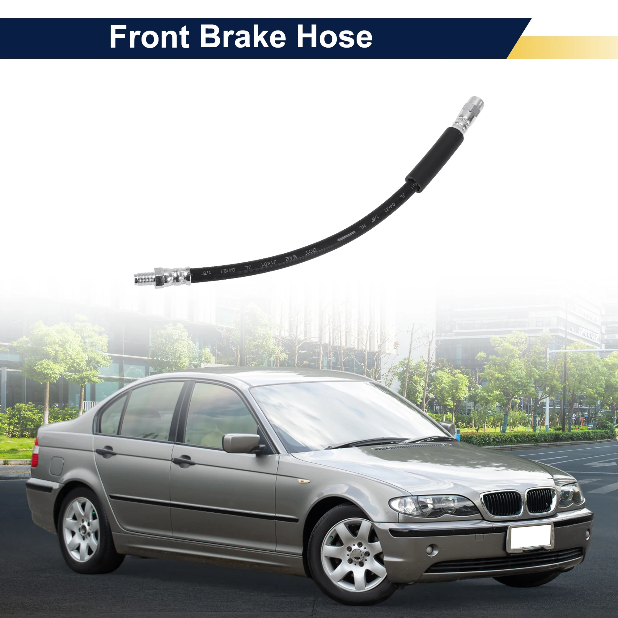 

UXCELL Front Brake Hose for BMW 318i 1984-1992 Brake Hydraulic Hose No.34321159890