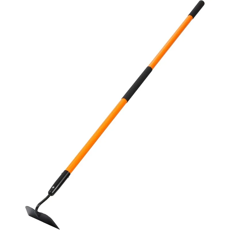 Garden Hoe Tool, Heavy Duty Hoe Garden Tool, Garden Hoe for Weeding with Long Fiberglass Handle, 58 Inches