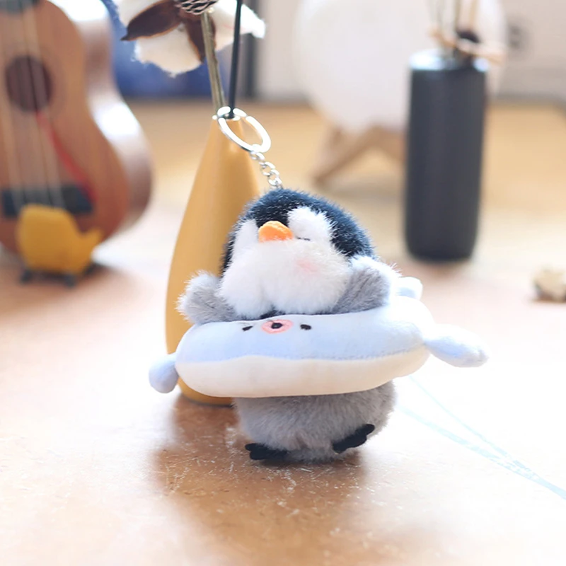1PC Cute Four Seasons Little Penguin Doll Bag Pendants Toys Plush Cartoon Keychain Soft Cotton Key Chain Girls And Kids Gifts