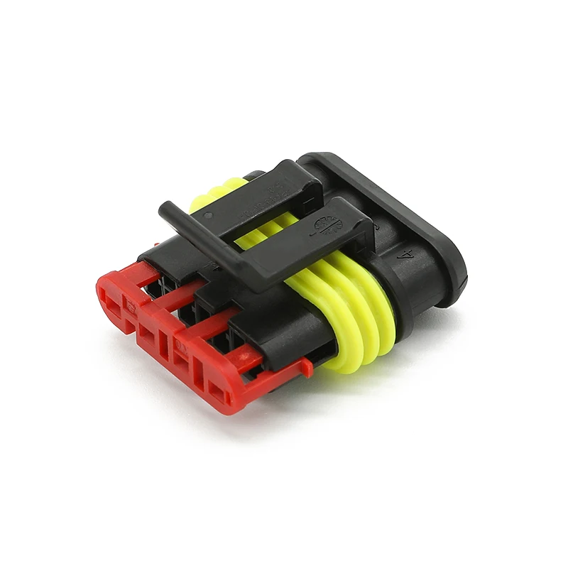 282088-1 AMP/TE نوع 4 حفرة أنثى موصل مقاوم للمياه الأسلاك تسخير موصل DJ7041-1.5-21