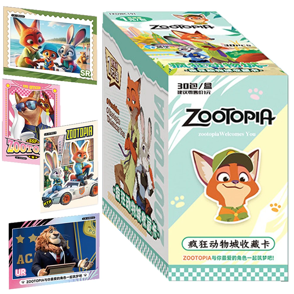 Genuine Zootopia Card For Children Sloth Super Popular Fantasy Animated Movie Rare Limited Game Collection Card Christmas Gifts