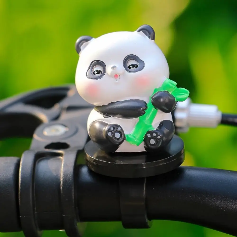 Cute Panda Bike Decor Good Luck Pig Bicycel Ornaments Cartoon Electric Vehicle Ornaments