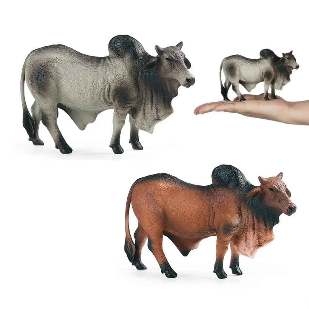 OozDec Bos Indicus  Realistic Cow Animal Model River Cattle Figurine for Kids Toy with Home Decor and Educational Purposes