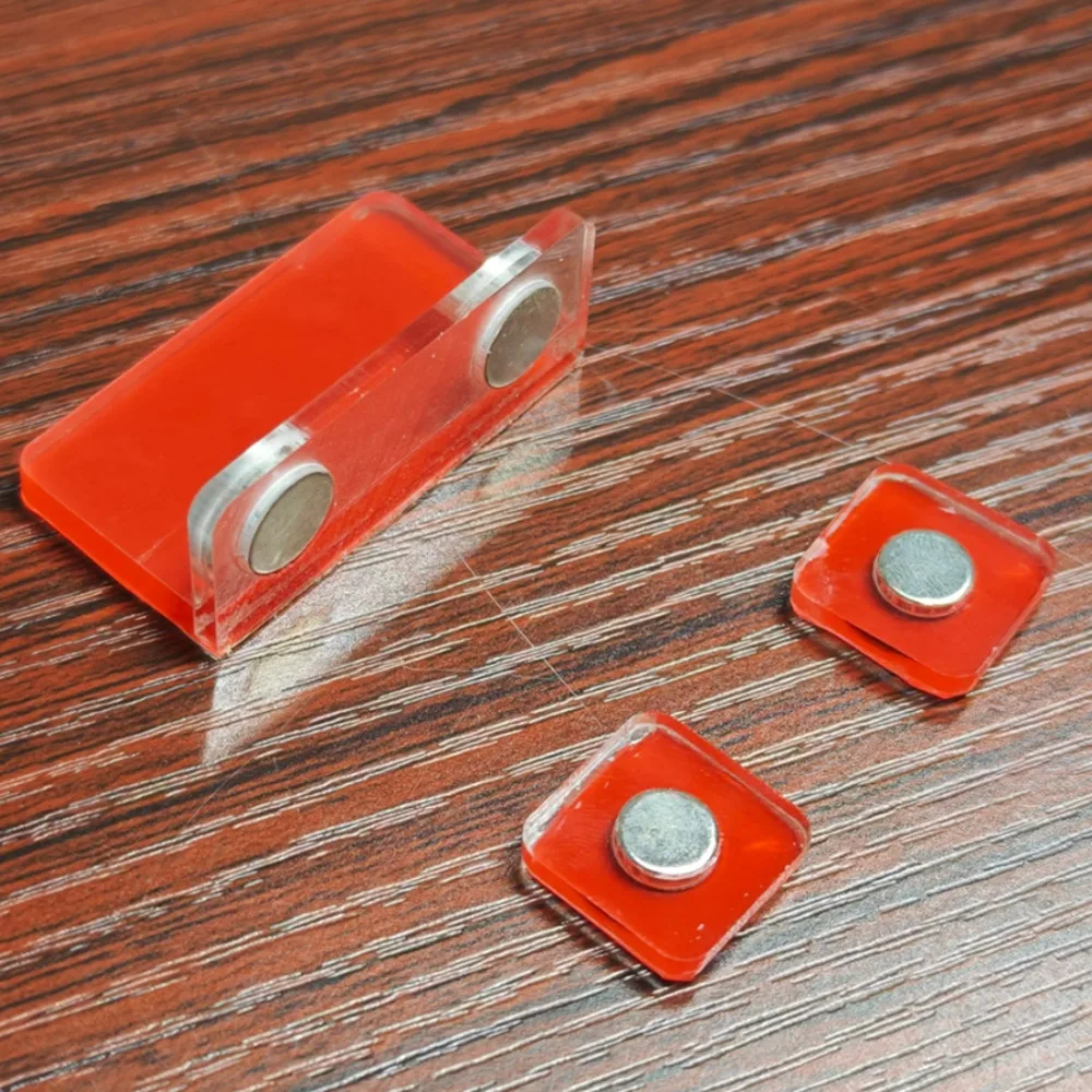 10 قطع من الملحقات المغناطيسية الأكريليك - أجزاء امتصاص مغناطيسية قوية شفافة للديكور والتنظيم #1