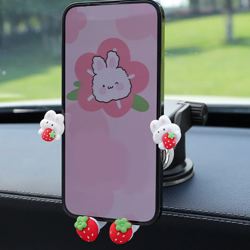 

Cell Phone Stand Rabbit Cute Car Holder Accessories Bunny Bracket Vent Mount Air Mobile Cellphone for Girl